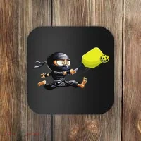 Pickleball Player Ninja Coaster thumb 0