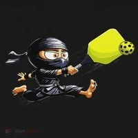 Pickleball Player Ninja Coaster thumb 2
