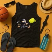 Pickleball Player Ninja Tank Top thumb 4