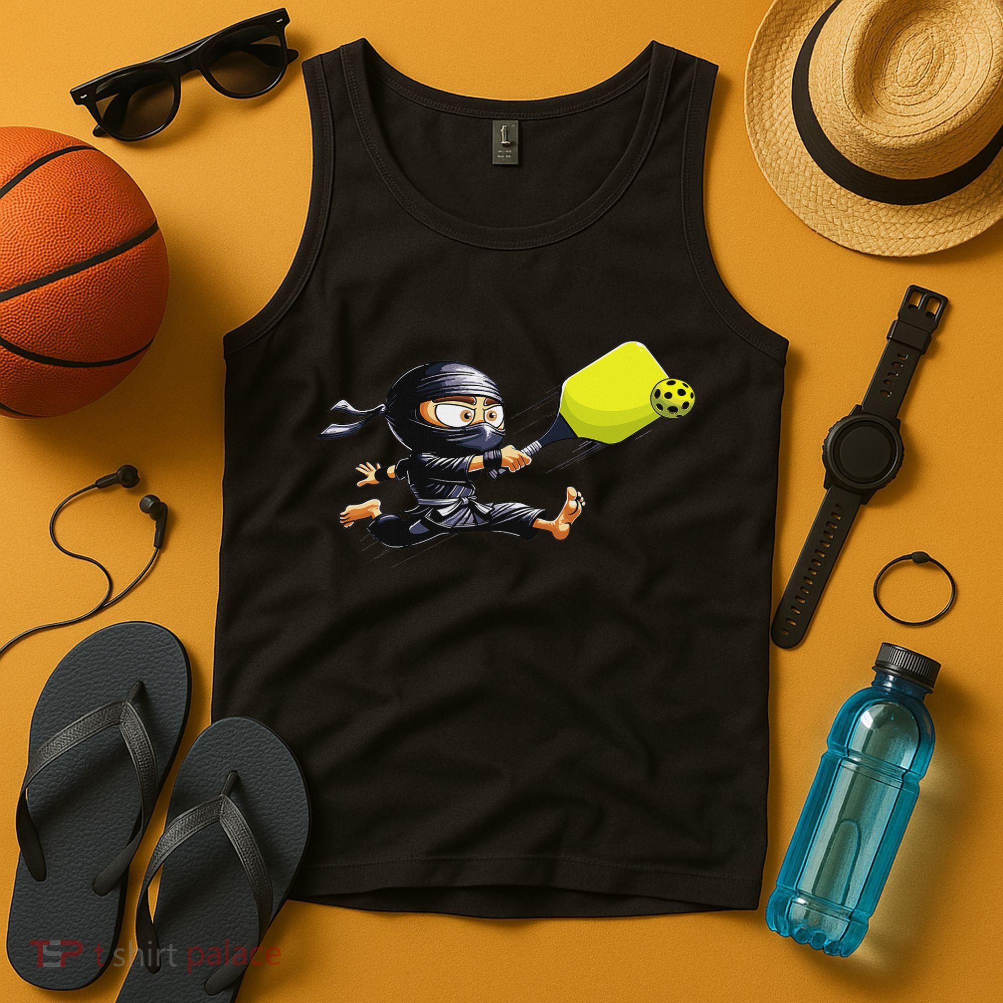 Pickleball Player Ninja Tank Top