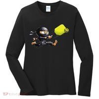 Pickleball Player Ninja Women's Long Sleeve Shirt thumb 0