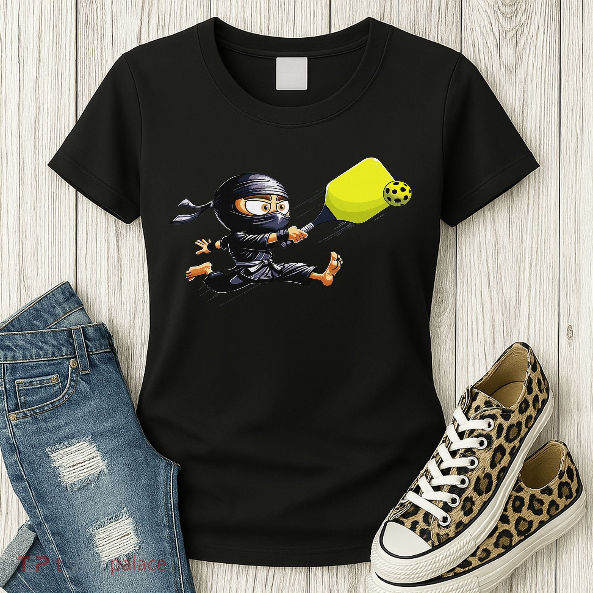 Pickleball Player Ninja Women's T-Shirt