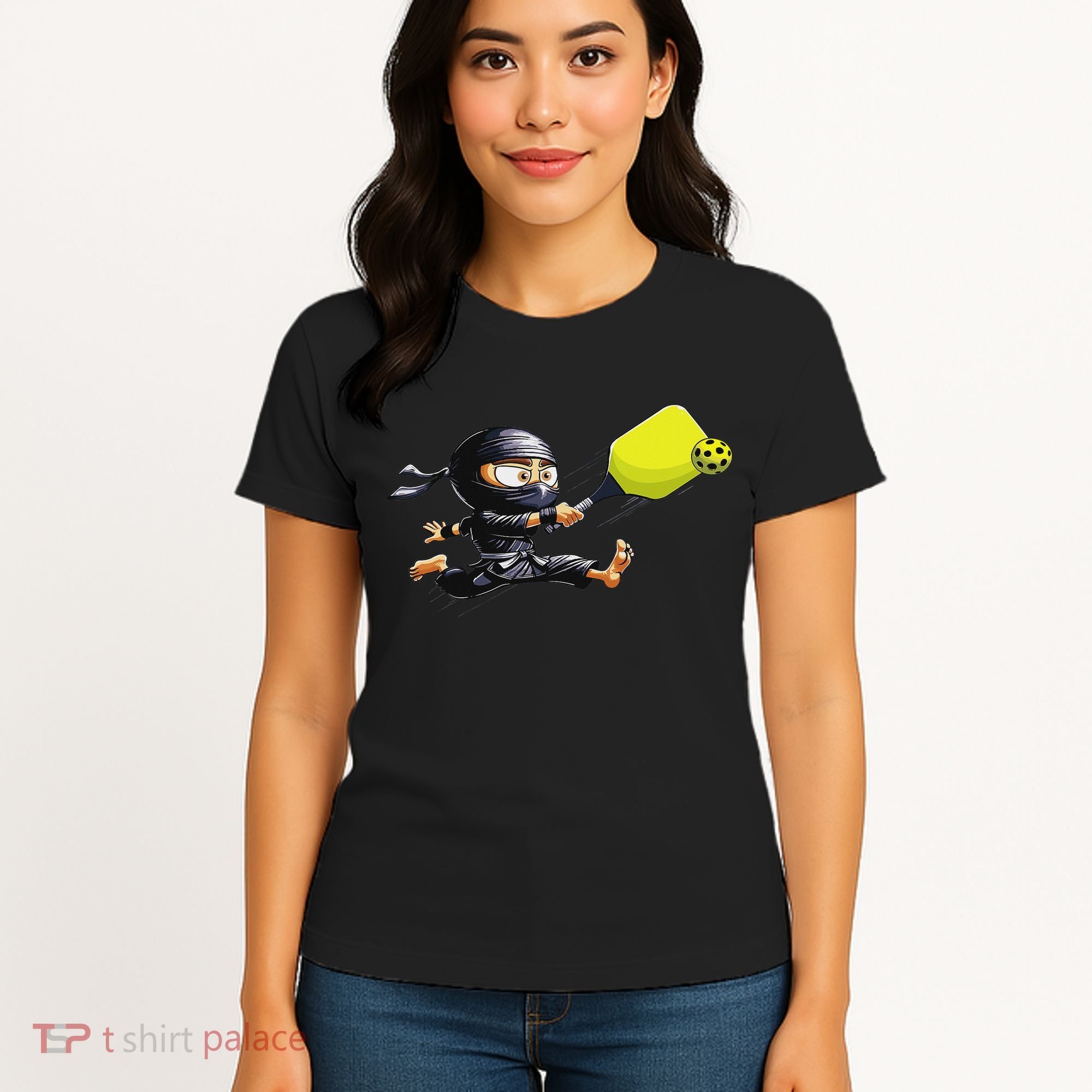 Pickleball Player Ninja Women's T-Shirt