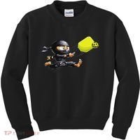 Pickleball Player Ninja Kids Sweatshirt thumb 0