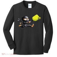 Pickleball Player Ninja Kids Long Sleeve Shirt thumb 0