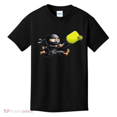 Pickleball Player Ninja Kids T-Shirt