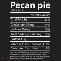 Pecan Pie Nutrition Facts Funny Thanksgiving Women's Sweatshirt thumb 2