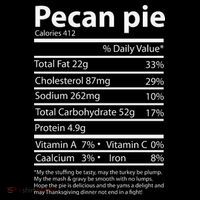 Pecan Pie Nutrition Facts Funny Thanksgiving Coffee Mug thumb 5