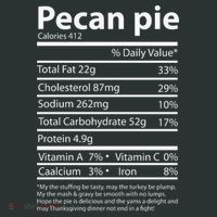 Pecan Pie Nutrition Facts Funny Thanksgiving Infant Baby Jersey Bodysuit thumb 2