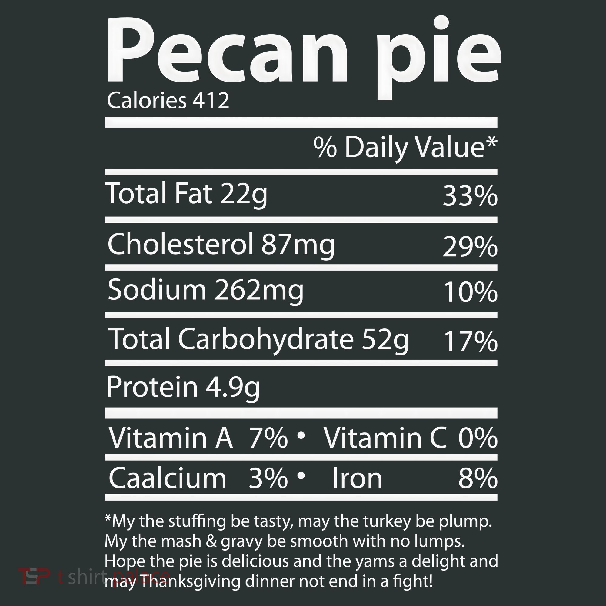 Pecan Pie Nutrition Facts Funny Thanksgiving Infant Baby Jersey Bodysuit