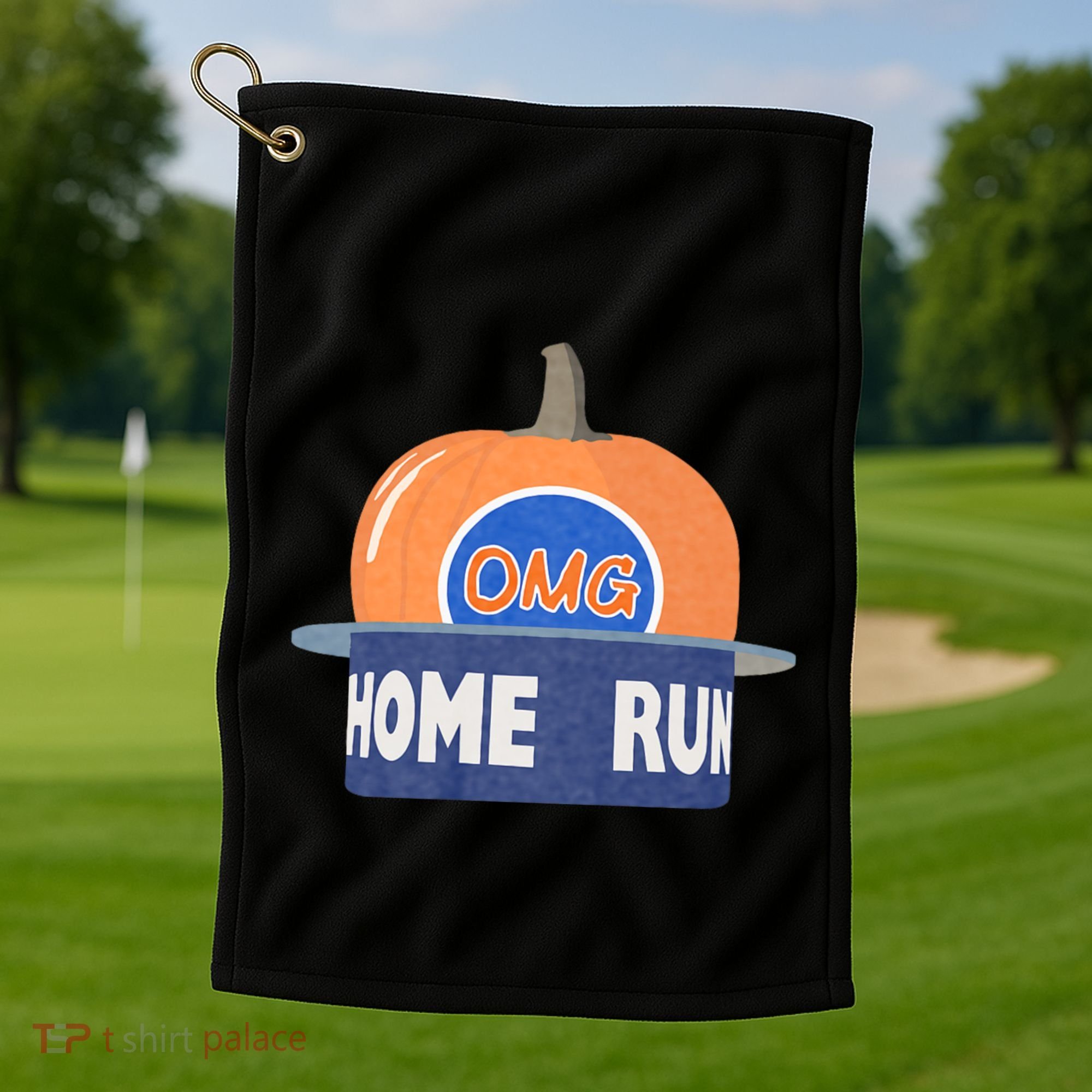 Playoff Pumpkin New York Omg Golf Towel