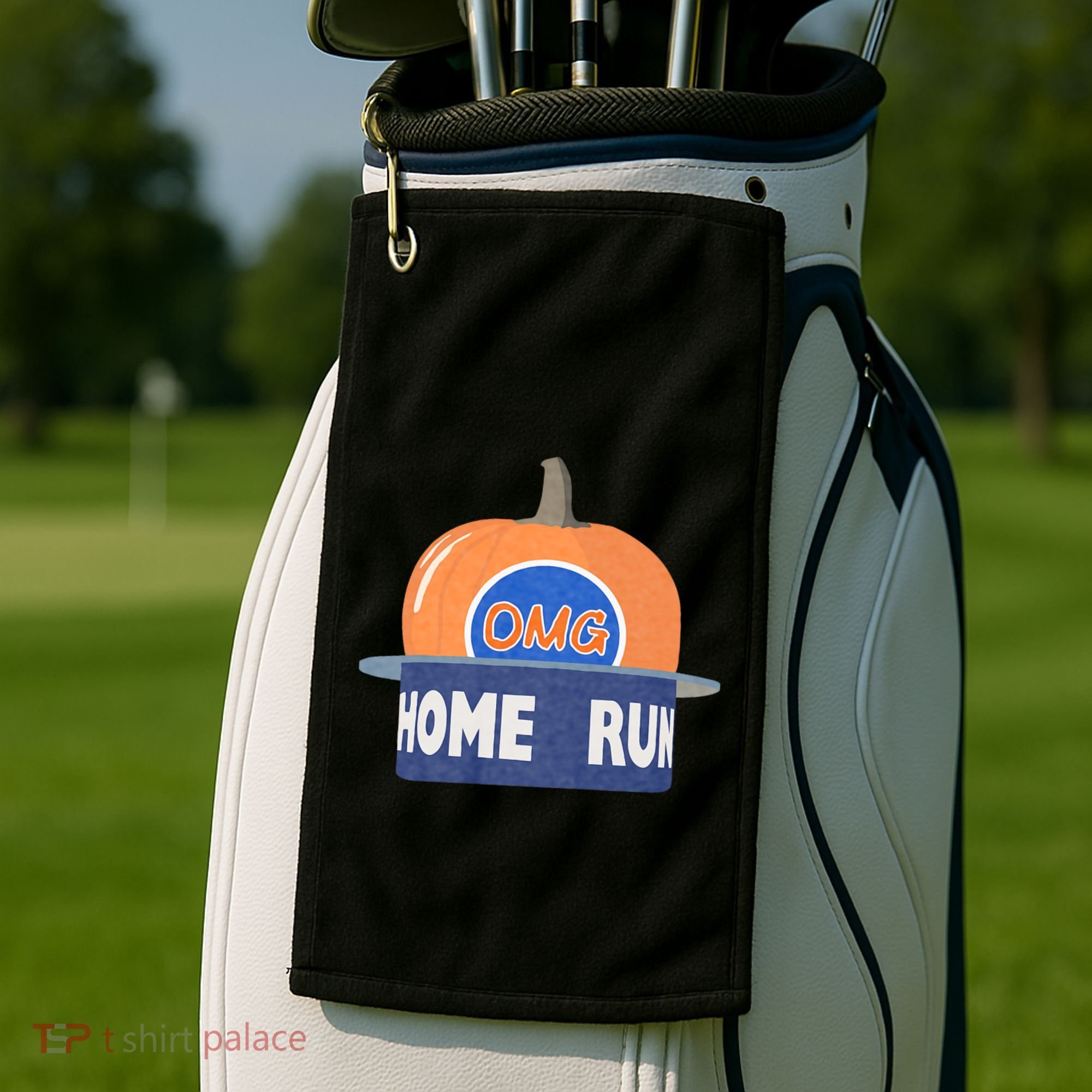 Playoff Pumpkin New York Omg Golf Towel
