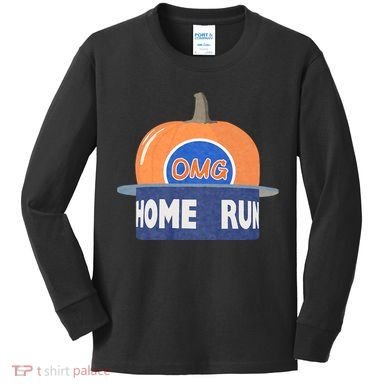 Playoff Pumpkin New York Omg Kids Long Sleeve Shirt