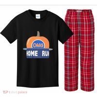 Playoff Pumpkin New York Omg Kids Plaid Pajama Set thumb 0