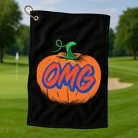 Playoff Pumpkin New York Omg Golf Towel thumb 1