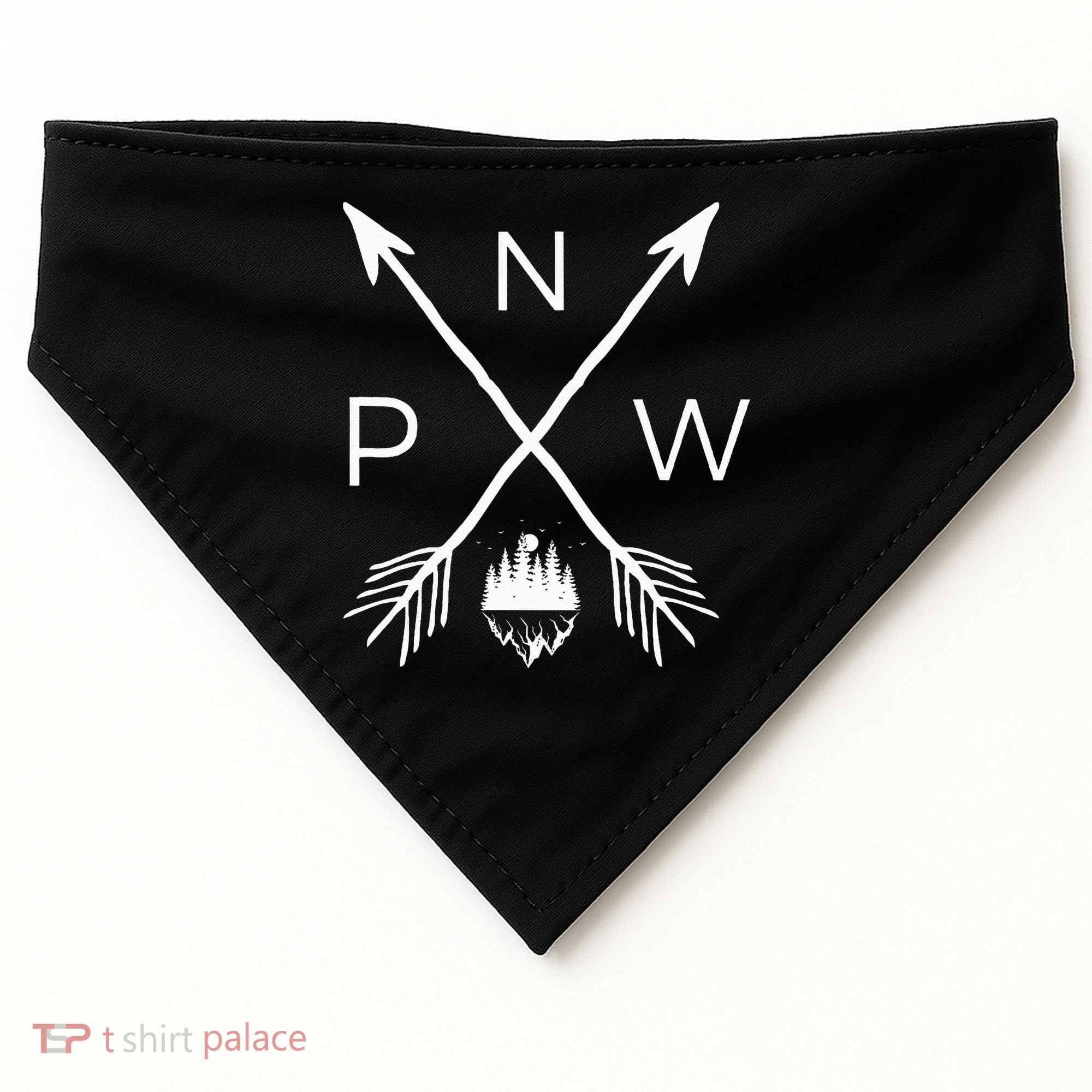 Pnw Pacific Northwest Cool Pnw USA-Made Doggie Bandana