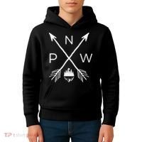 Pnw Pacific Northwest Cool Pnw Kids Hoodie thumb 4