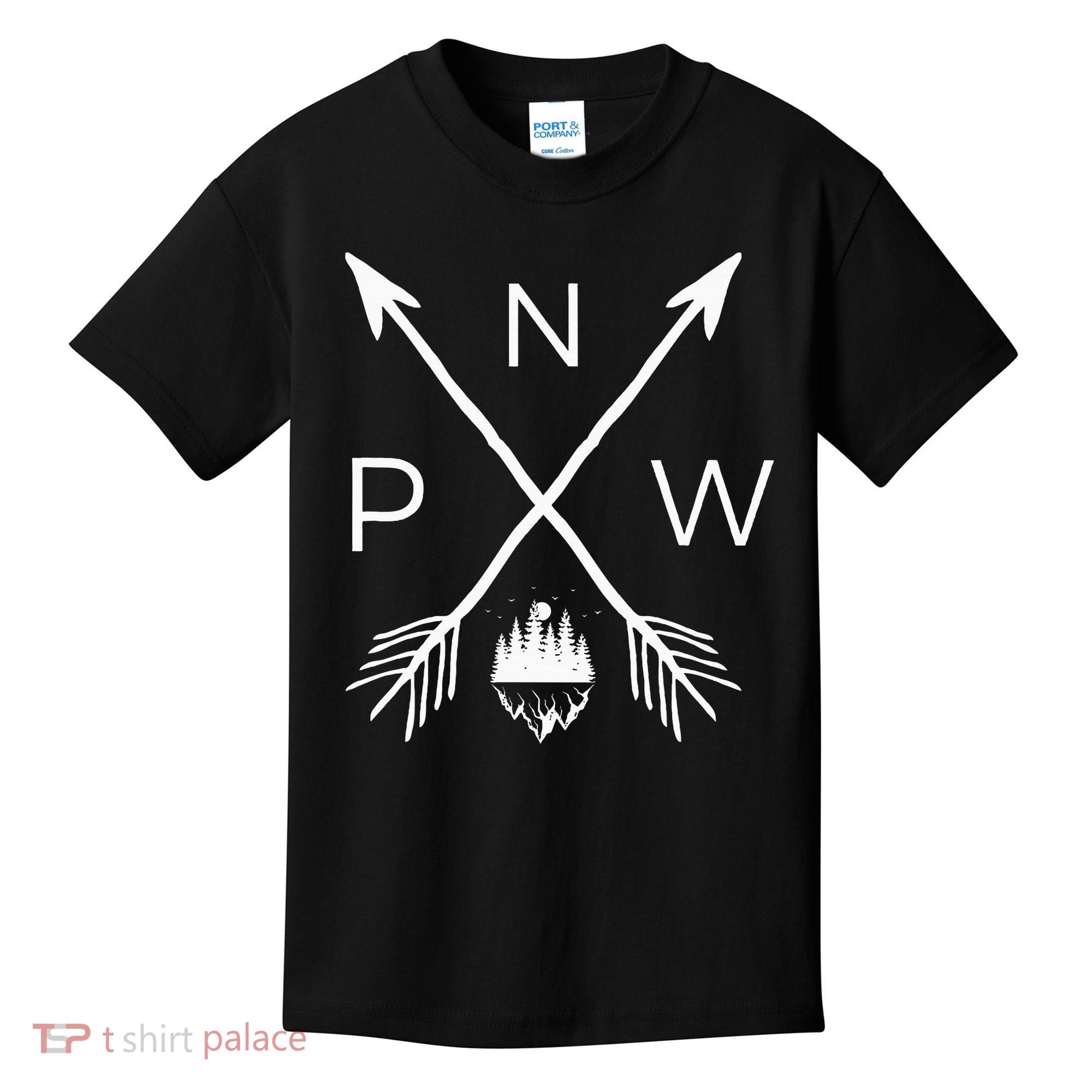 Pnw Pacific Northwest Cool Pnw Kids T-Shirt