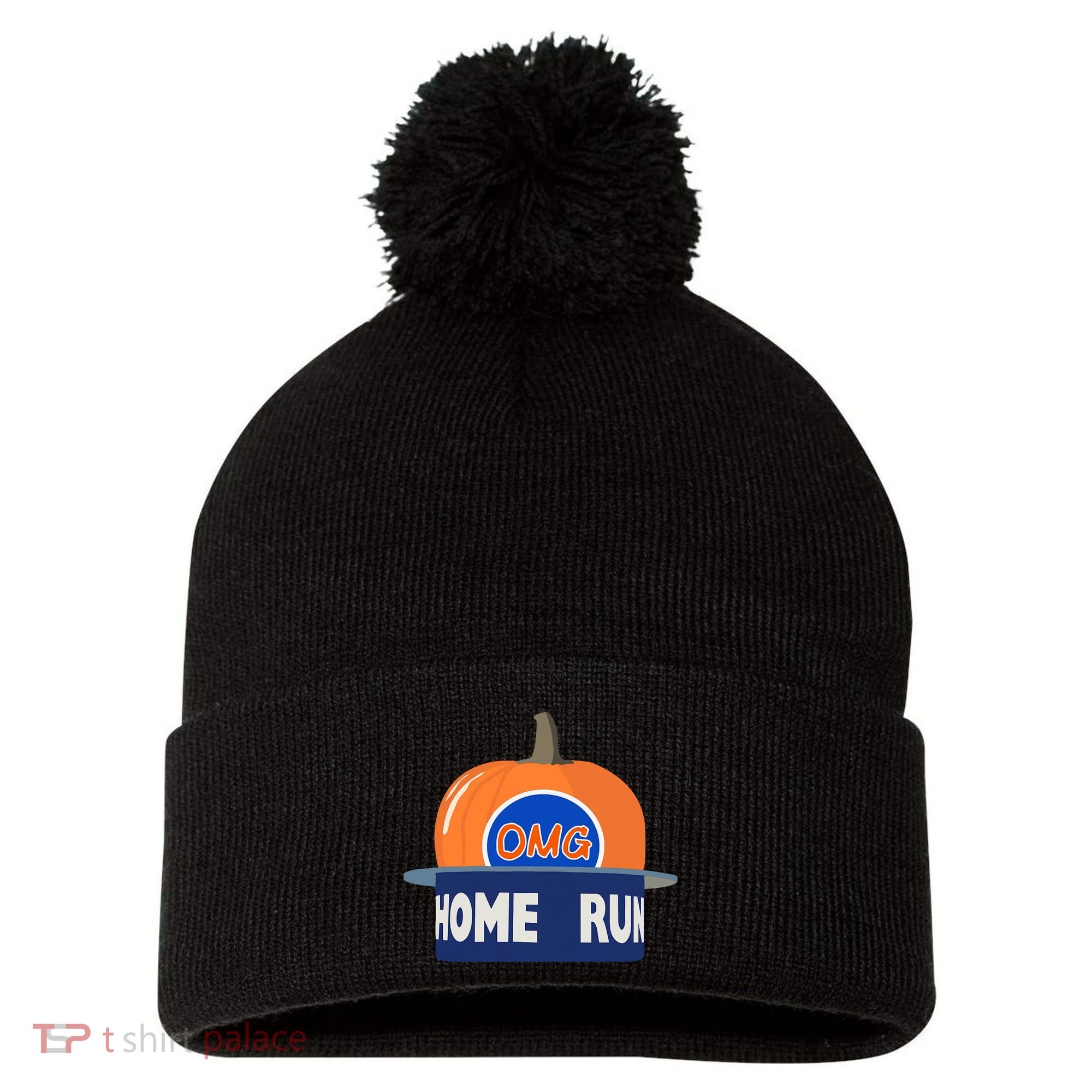 Playoff Pumpkin New York Omg Pom Pom 12in Knit Beanie