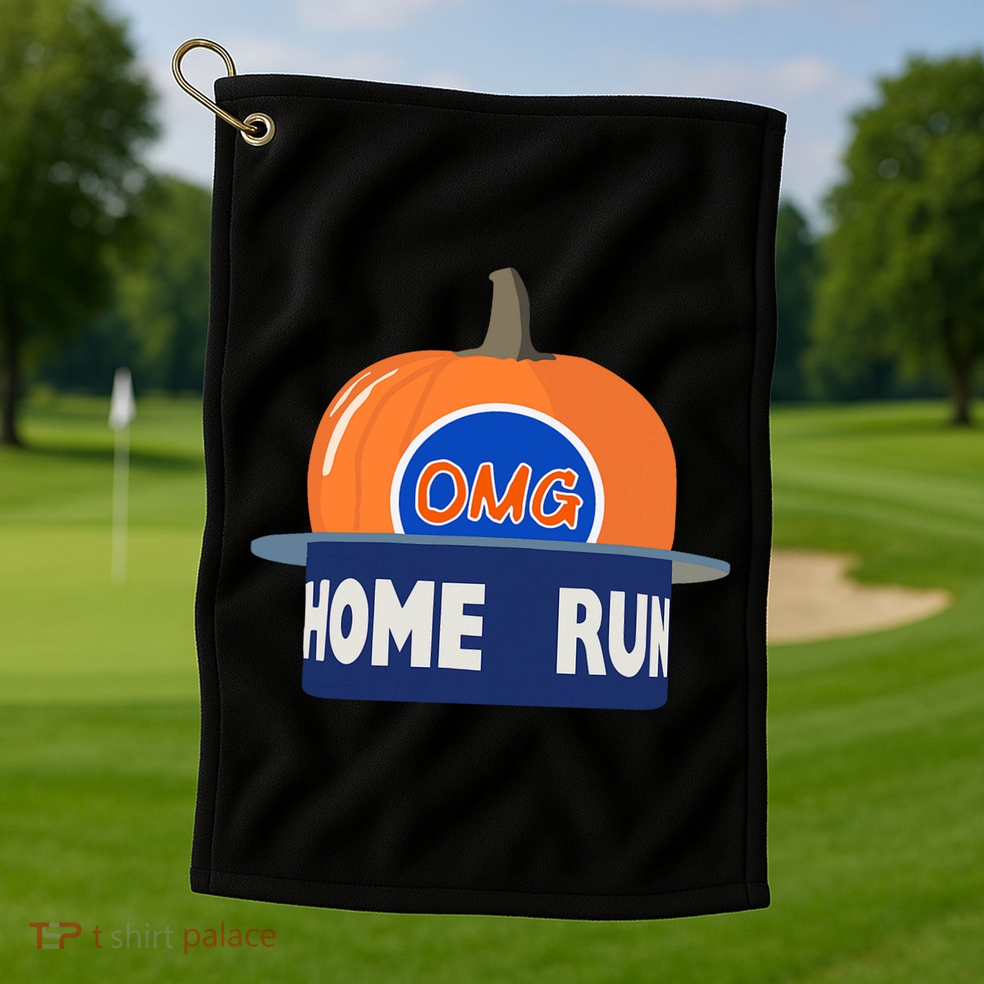 Playoff Pumpkin New York Omg Golf Towel