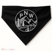 PNW Pacific Northwest Outdoors Trees Mountain USA-Made Doggie Bandana thumb 0