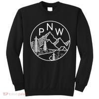 PNW Pacific Northwest Outdoors Trees Mountain Sweatshirt thumb 0