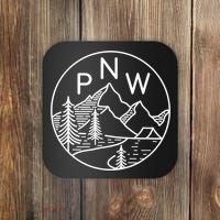 PNW Pacific Northwest Outdoors Trees Mountain Coaster thumb 0