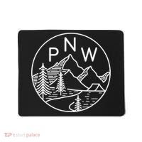 PNW Pacific Northwest Outdoors Trees Mountain Mousepad thumb 0