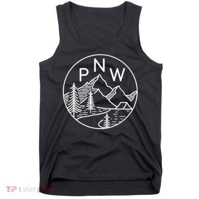 PNW Pacific Northwest Outdoors Trees Mountain Tank Top