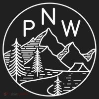 PNW Pacific Northwest Outdoors Trees Mountain Golf Towel thumb 3