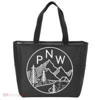 PNW Pacific Northwest Outdoors Trees Mountain Tote Bag thumb 0