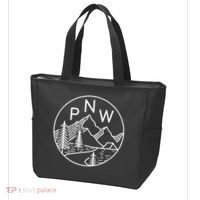 PNW Pacific Northwest Outdoors Trees Mountain Tote Bag thumb 3