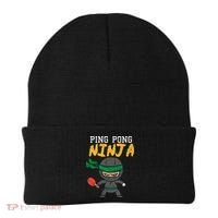 Ping Pong Ninja Table Tennis Gift Beanie thumb 0