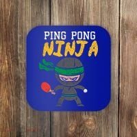 Ping Pong Ninja Table Tennis Gift Coaster thumb 0