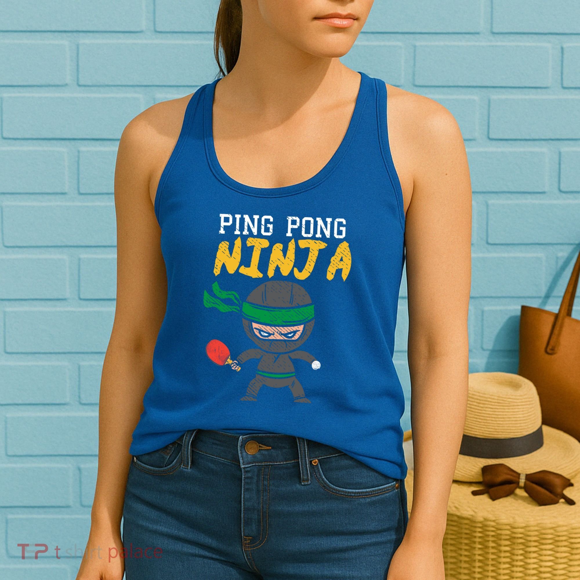 Ping Pong Ninja Table Tennis Gift Women's Tank Top