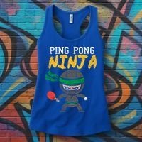 Ping Pong Ninja Table Tennis Gift Women's Tank Top thumb 3
