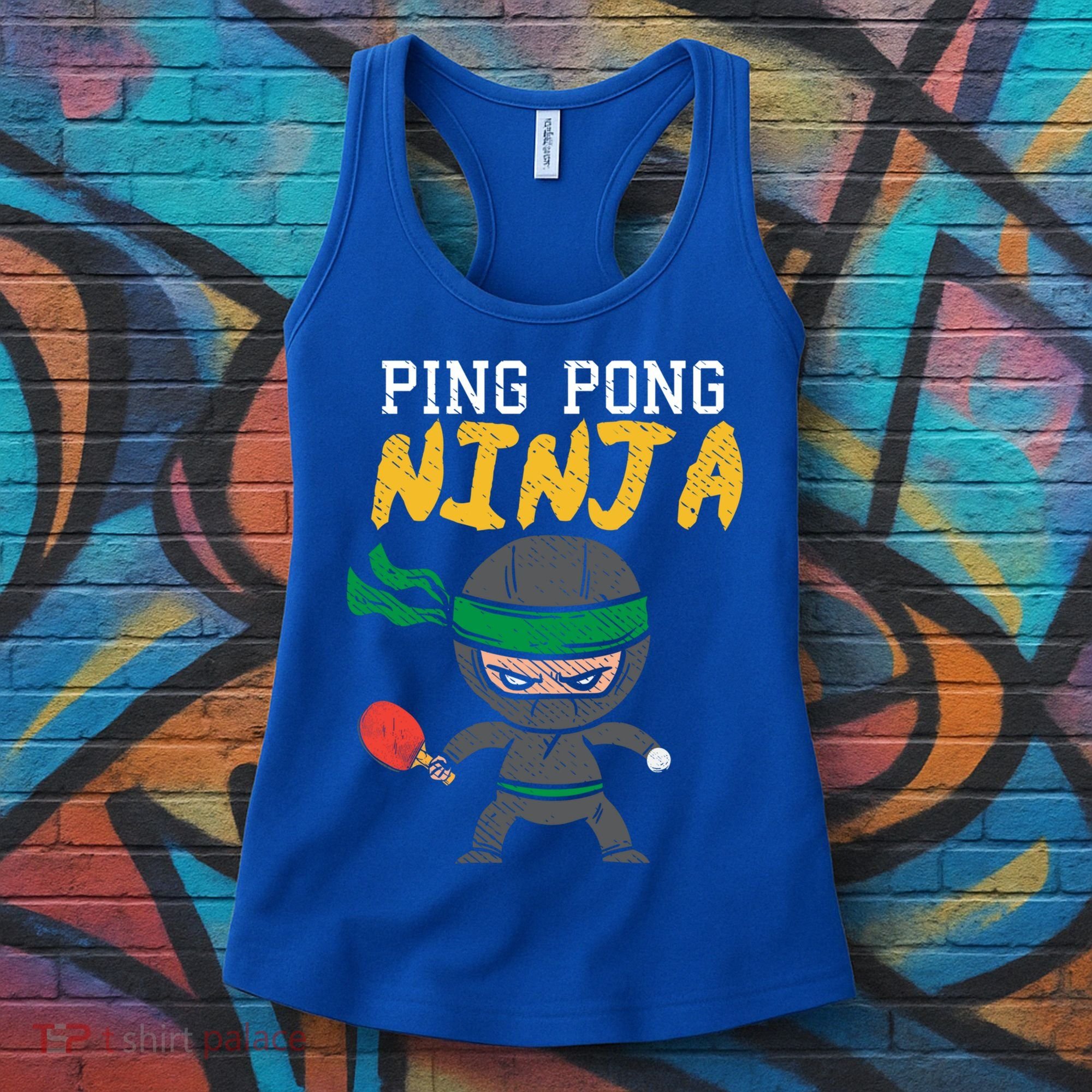Ping Pong Ninja Table Tennis Gift Women's Tank Top