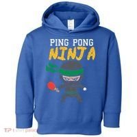 Ping Pong Ninja Table Tennis Gift Toddler Hoodie thumb 0