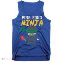 Ping Pong Ninja Table Tennis Gift Tank Top thumb 0