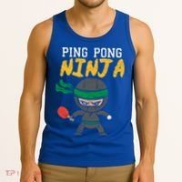 Ping Pong Ninja Table Tennis Gift Tank Top thumb 3