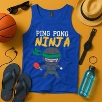 Ping Pong Ninja Table Tennis Gift Tank Top thumb 4