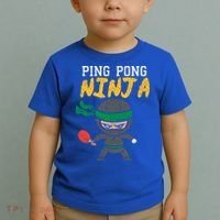 Ping Pong Ninja Table Tennis Gift Toddler T-Shirt thumb 2