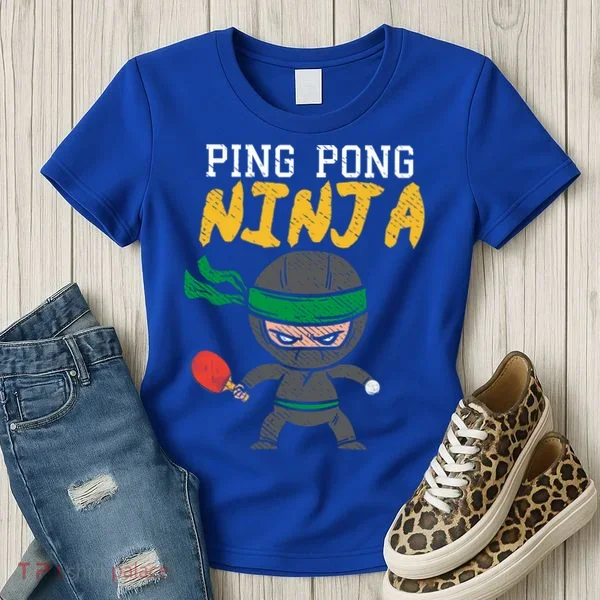 Ping Pong Ninja Table Tennis Gift Women's T-Shirt