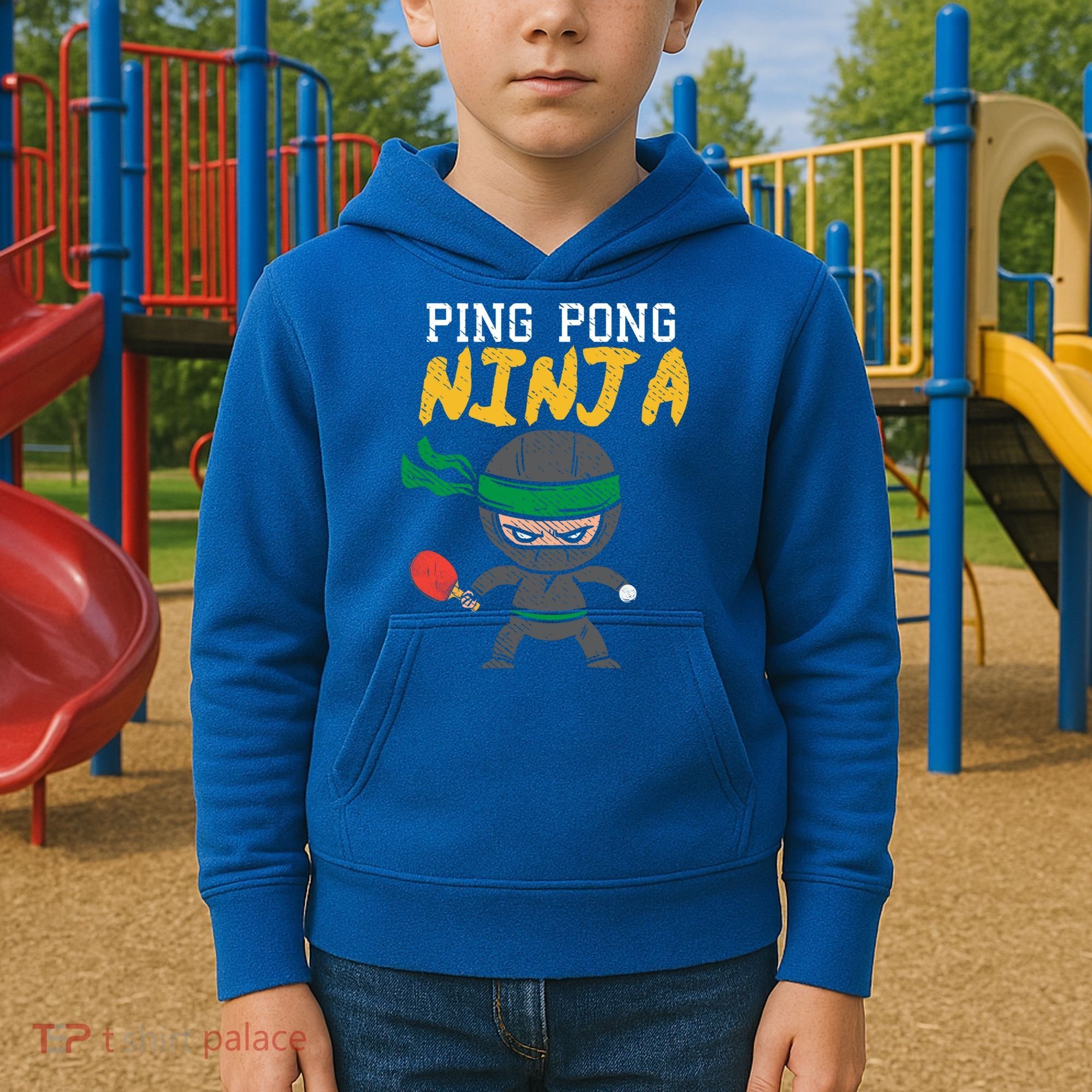 Ping Pong Ninja Table Tennis Gift Kids Hoodie