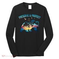 Preserve & Protect National Park Nature Forest Bear Wildlife Long Sleeve Shirt thumb 0