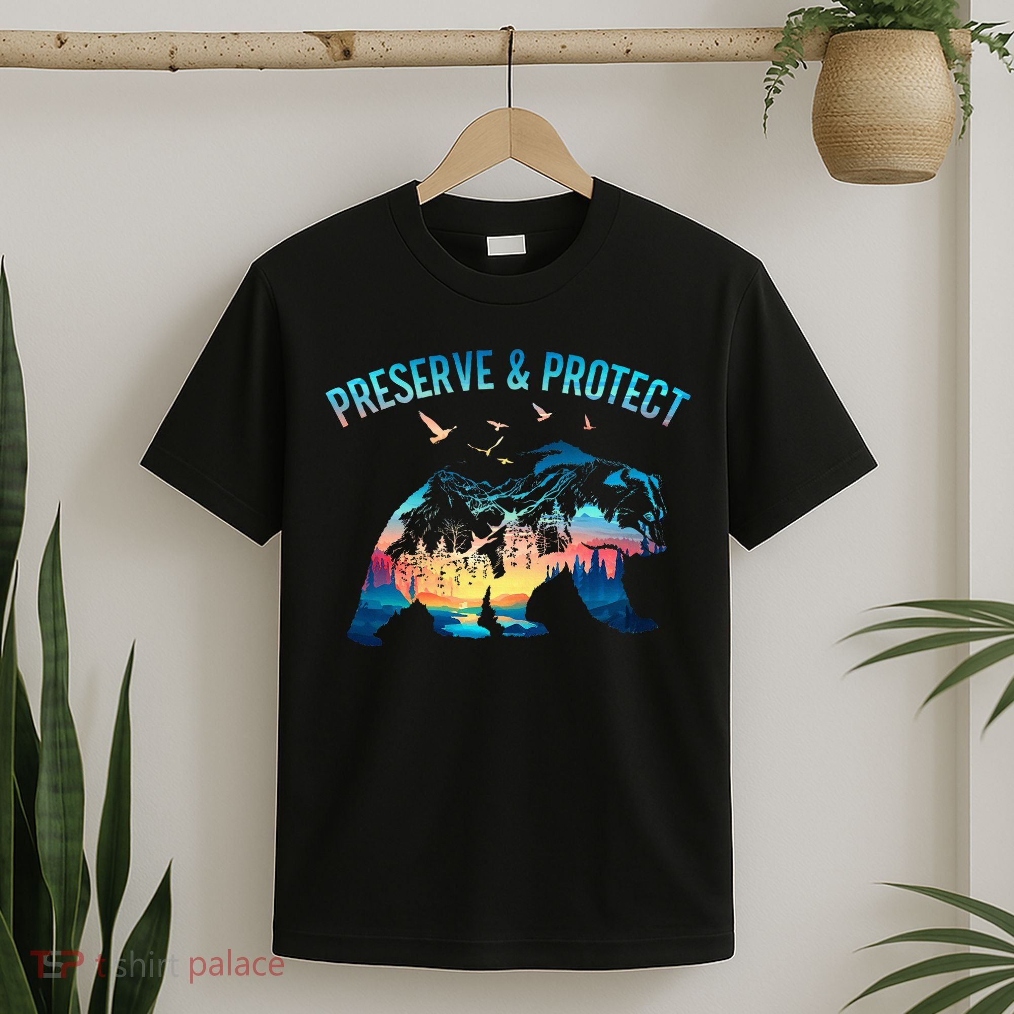 Preserve & Protect National Park Nature Forest Bear Wildlife T-Shirt