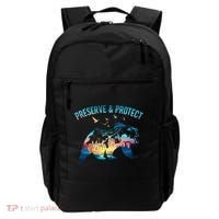 Preserve & Protect National Park Nature Forest Bear Wildlife Backpack thumb 0