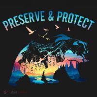 Preserve & Protect National Park Nature Forest Bear Wildlife Women's Hoodie thumb 2