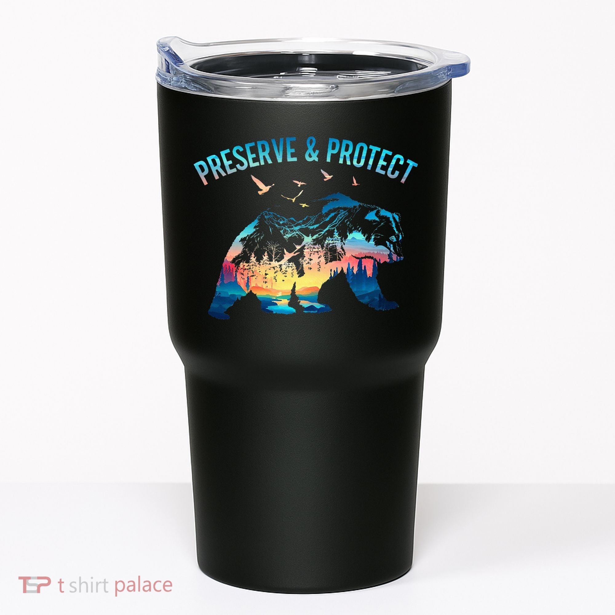 Preserve & Protect National Park Nature Forest Bear Wildlife Tumbler