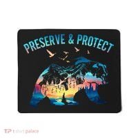 Preserve & Protect National Park Nature Forest Bear Wildlife Mousepad thumb 0